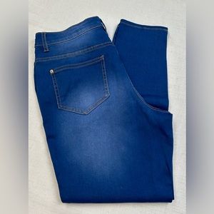 Blue Jeans Stretch Straight legs pants, Leggings, Pants,blue leggings, Plus size